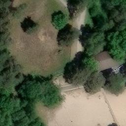 Sand Volleyball Court in Hagenburg, Niedersachsen — aerial view