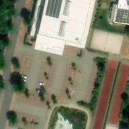Sand Volleyball Court, Freren — aerial view