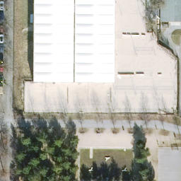 Sand Volleyball Court, Berlin — aerial view