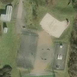 Sand Volleyball Court in Langenhagen, Niedersachsen — aerial view