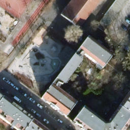 Oberschöneweide Beach Volleyball Court — aerial view