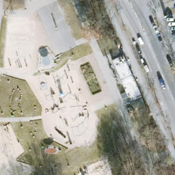 Britz Beach Volleyball Court #1 — aerial view