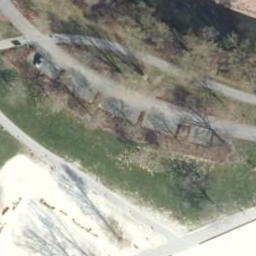 Sand Volleyball Court, Wolfsburg — aerial view