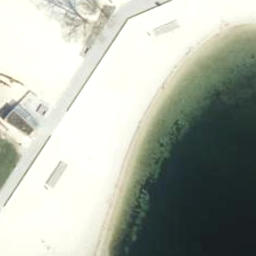 Sand Volleyball Court, Wolfsburg — aerial view