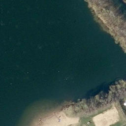Sand Volleyball Court, Raddestorf — aerial view
