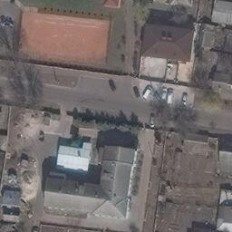 Volleyball Court — aerial view