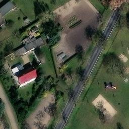 Sand Volleyball Court, Groß Kreutz (Havel) — aerial view