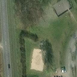 Sand Volleyball Court, Werder (Havel) — aerial view