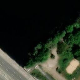 Sand Volleyball Court, Potsdam — aerial view