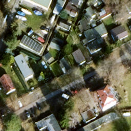 Sand Volleyball Court in Schmöckwitz, Berlin — aerial view
