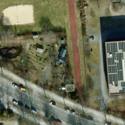 Sand Volleyball Court, Berlin — aerial view