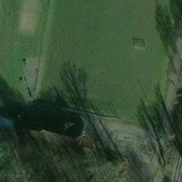 Sand Volleyball Court in Haste, Niedersachsen — aerial view
