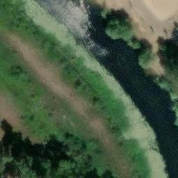 Sand Volleyball Court in Spreenhagen, Brandenburg — aerial view