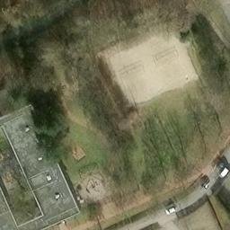 Sand Volleyball Court, Hannover — aerial view