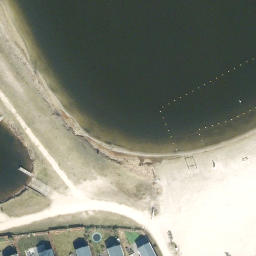 Sand Volleyball Court — aerial view