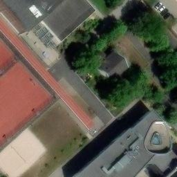 Sand Volleyball Court, Potsdam — aerial view