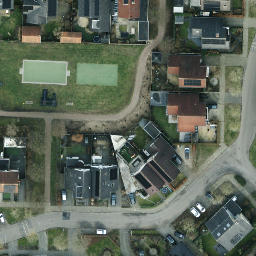 Volleyball Court — aerial view