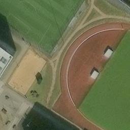Sand Volleyball Court, Hannover — aerial view