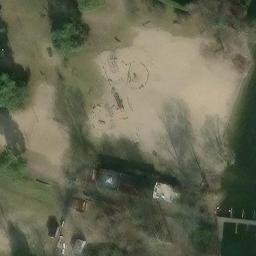 Sand Volleyball Court, Eichwalde — aerial view