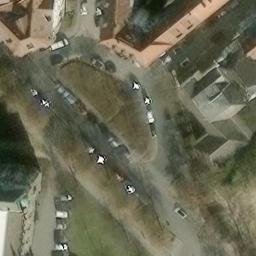 Sand Volleyball Court, Hannover — aerial view