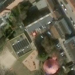 Sand Volleyball Court, Hannover — aerial view