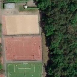 Sand Volleyball Court, Potsdam — aerial view
