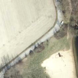 Beachvolleyballplatz — aerial view