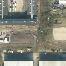 Sand Volleyball Court — aerial view