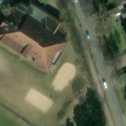 Sand Volleyball Court, Nuthetal — aerial view