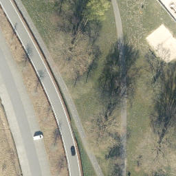 Sand Volleyball Court — aerial view