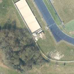 Sand Volleyball Court — aerial view