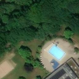 Sand Volleyball Court, Osnabrück — aerial view