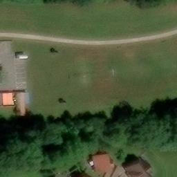 Grass Volleyball Court — aerial view