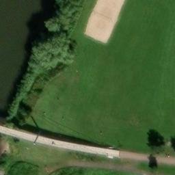 Sand Volleyball Court, Minden — aerial view