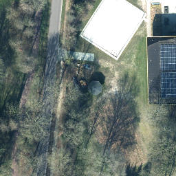 Sand Volleyball Court — aerial view