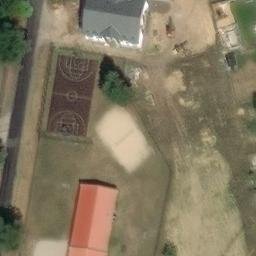 Sand Volleyball Court, Bad Saarow — aerial view