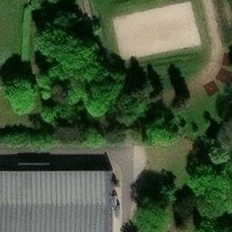 Sand Volleyball Court, Burg — aerial view