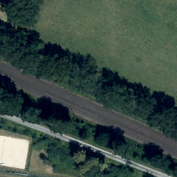 Sand Volleyball Court, Ibbenbüren — aerial view