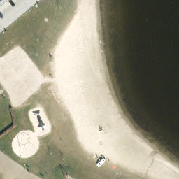 Sand Volleyball Court — aerial view