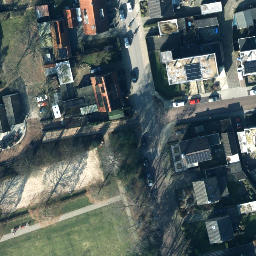 Sand Volleyball Court — aerial view