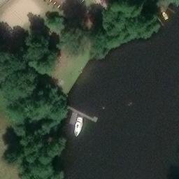 Sand Volleyball Court, Heidesee — aerial view