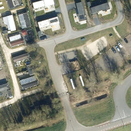 Sand Volleyball Court — aerial view