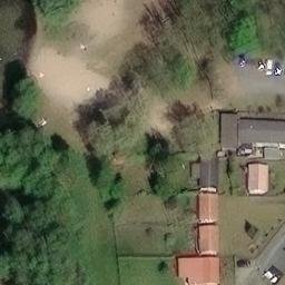 Sand Volleyball Court, Storkow (Mark) — aerial view