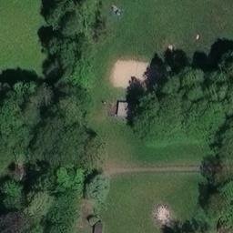 Sand Volleyball Court, Heidesee — aerial view