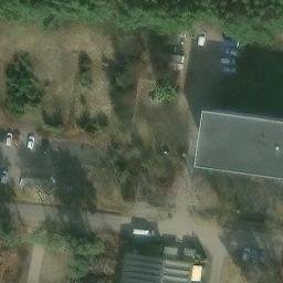 Sand Volleyball Court, Bestensee — aerial view