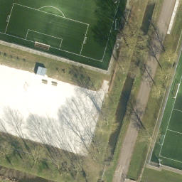 Sand Volleyball Court — aerial view