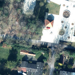 Sand Volleyball Court — aerial view