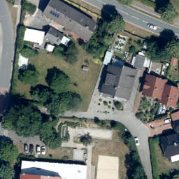 Beachvolleyballfeld Ledde — aerial view