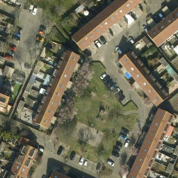 Sand Volleyball Court — aerial view