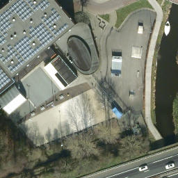 Sand Volleyball Court — aerial view